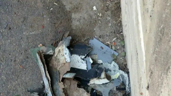 שברי המטוס שהתרסק בכפר זלפה שברי המטוס שהתרסק בכפר זלפה