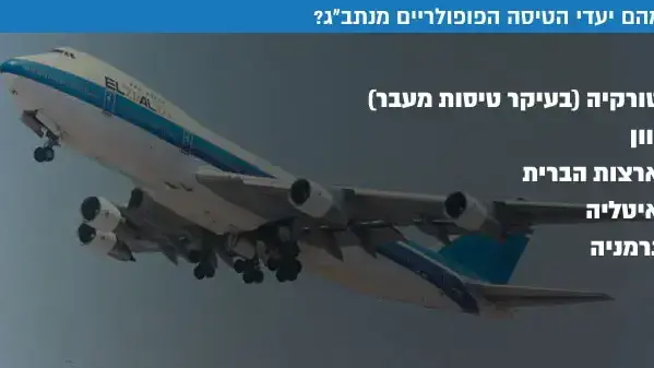 מהם יעדי הטיסה הפופולריים מנתב"ג? מהם יעדי הטיסה הפופולריים מנתב"ג?