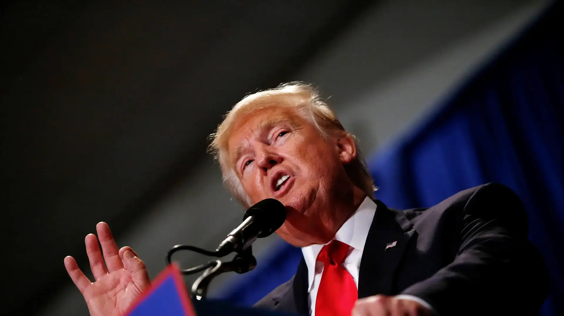 המועמד הרפובליקני לנשיאות ארצות הברית דונלד טראמפ באירוע בחירות, 18 באוגוסט 2016 המועמד הרפובליקני לנשיאות ארצות הברית דונלד טראמפ באירוע בחירות, 18 באוגוסט 2016