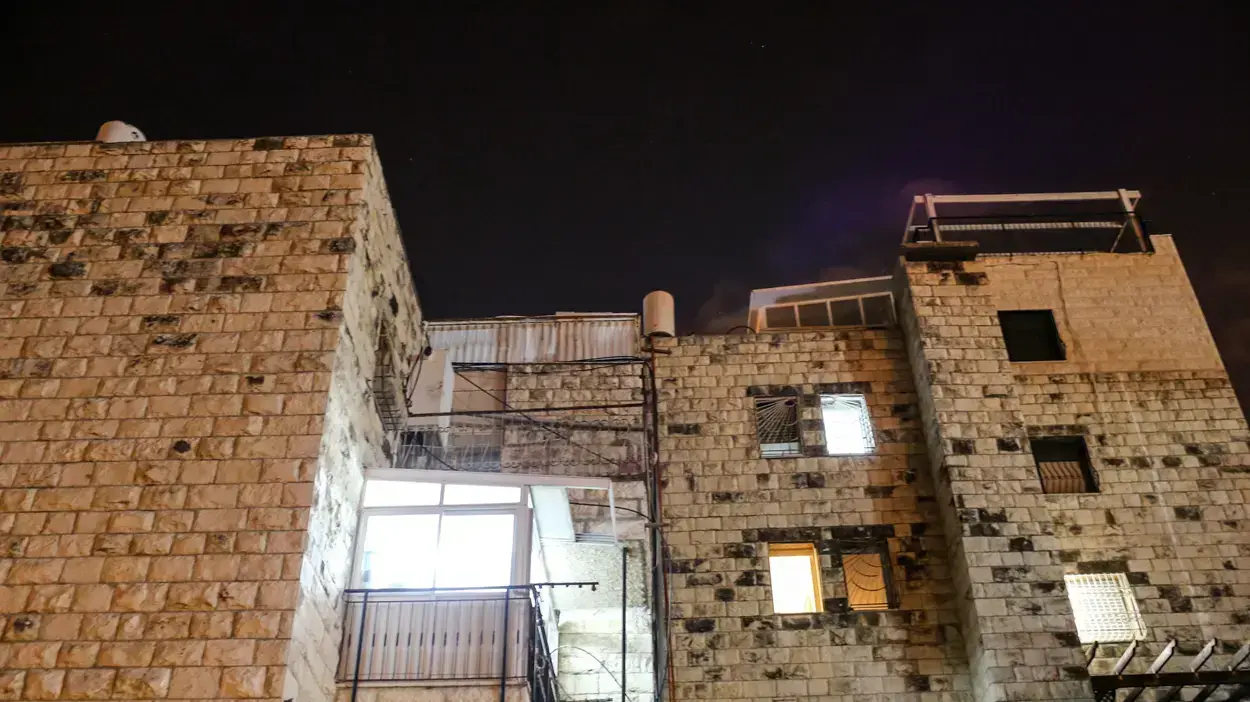 הבניין ממנו נפל תינוק, שכונת רמות ירושלים. 22 באוגוסט 2016