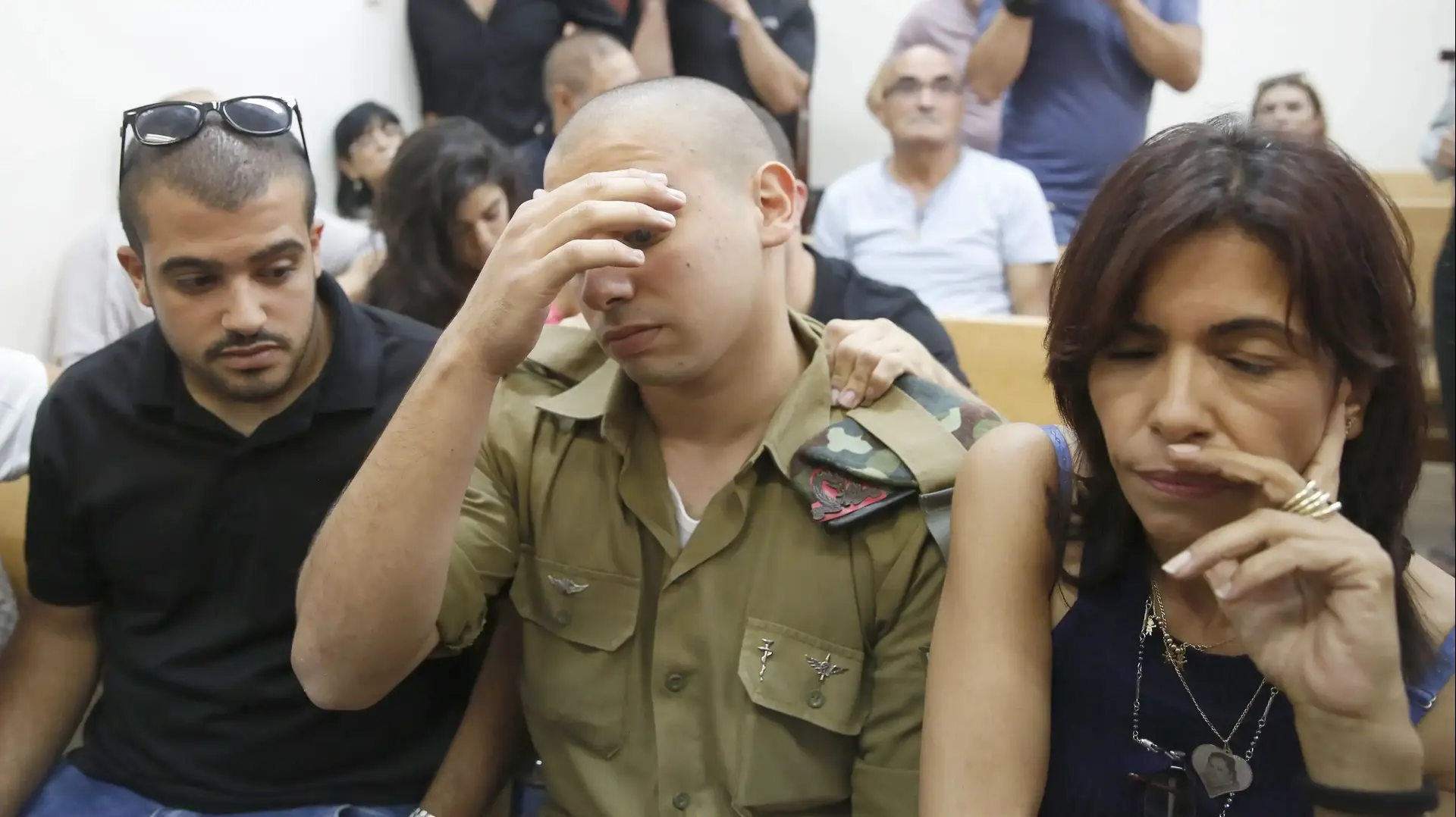 אלאור אזריה, בית הדין הצבאי יפו. אוגוסט 2016