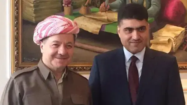 שגריר ערב הסעודית בעיראק ת'אמר א-סבהאן לצד מנהיג החבל הכורדי מסעוד ברזאני, 2016 שגריר ערב הסעודית בעיראק ת'אמר א-סבהאן לצד מנהיג החבל הכורדי מסעוד ברזאני, 2016