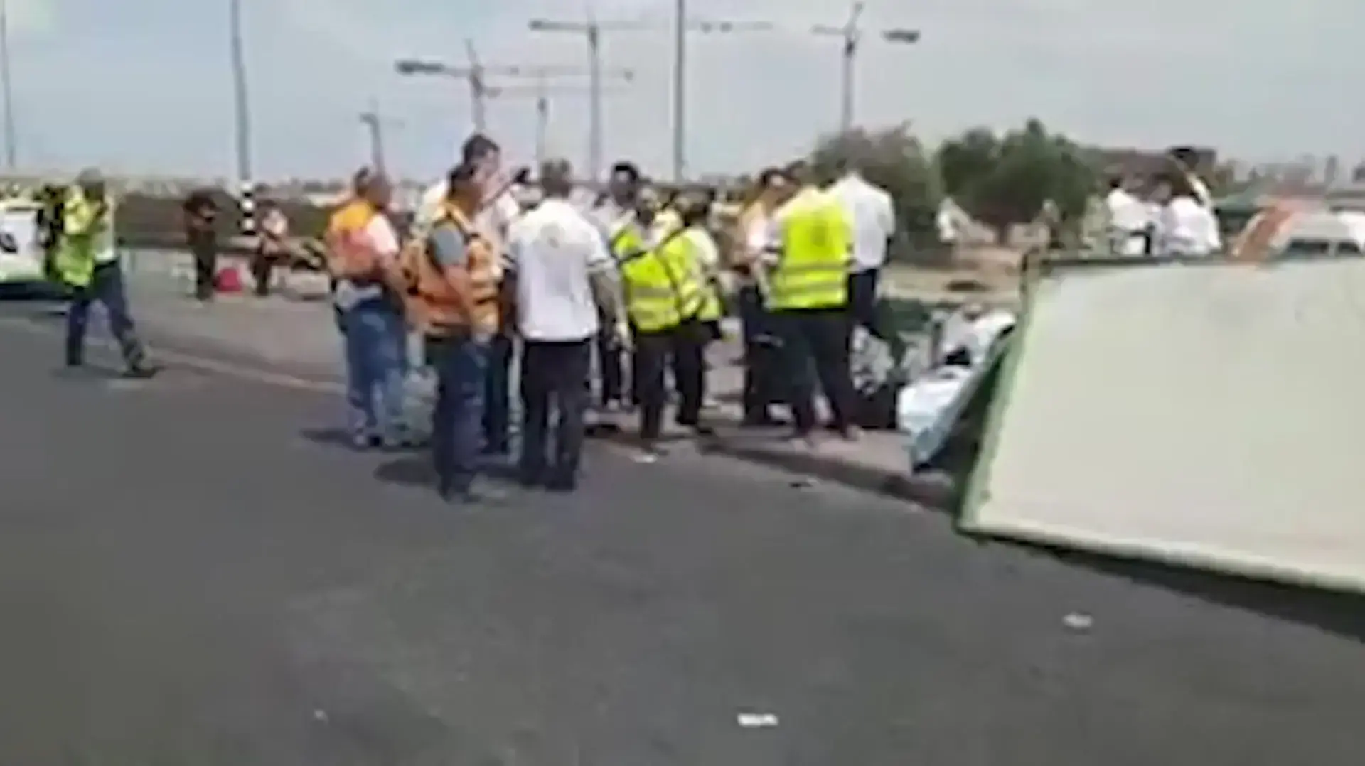 אישה כבת 40 נהרגה מפגיעת רכב בתחנת אוטובוס במחלף אולגה בסמוך לחדרה