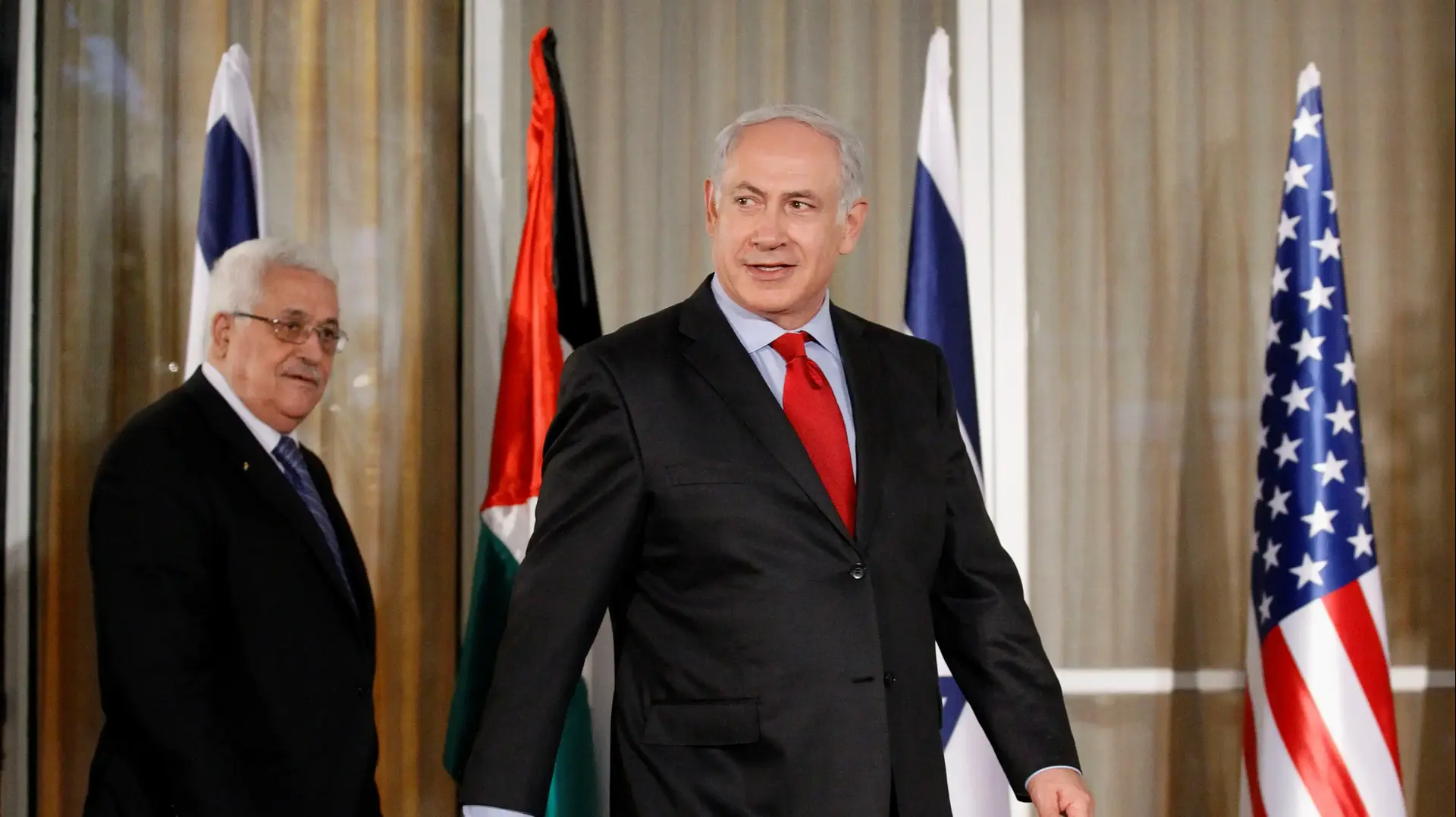 נתניהו, אבו מאזן וקרי, שיחות המשא ומתן עם הפלסטינים נתניהו, אבו מאזן וקרי, שיחות המשא ומתן עם הפלסטינים