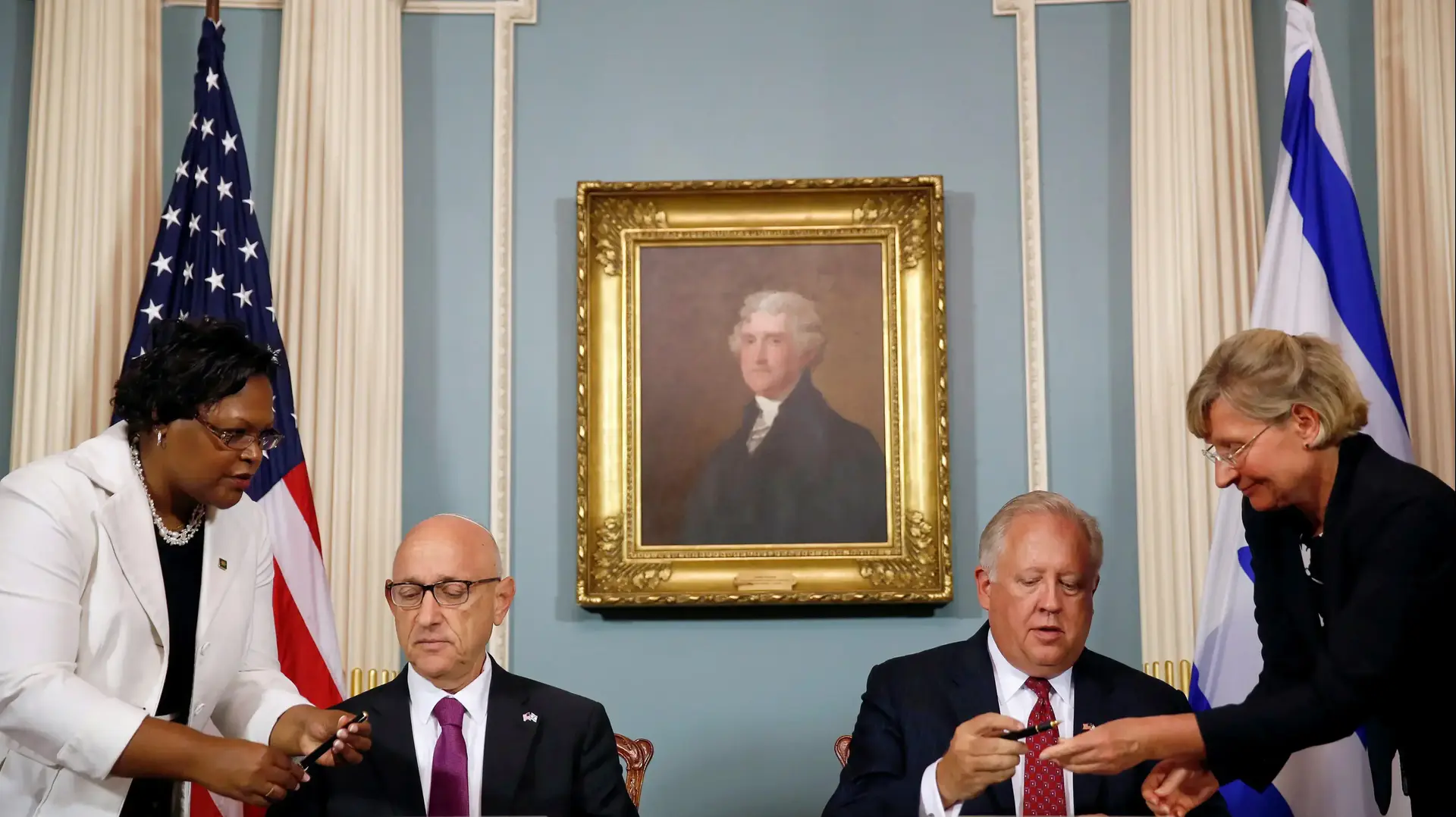 טקס החתימה בוושינגטון על הסכם הסיוע הביטחוני, 14 בספטמבר 2016 טקס החתימה בוושינגטון על הסכם הסיוע הביטחוני, 14 בספטמבר 2016
