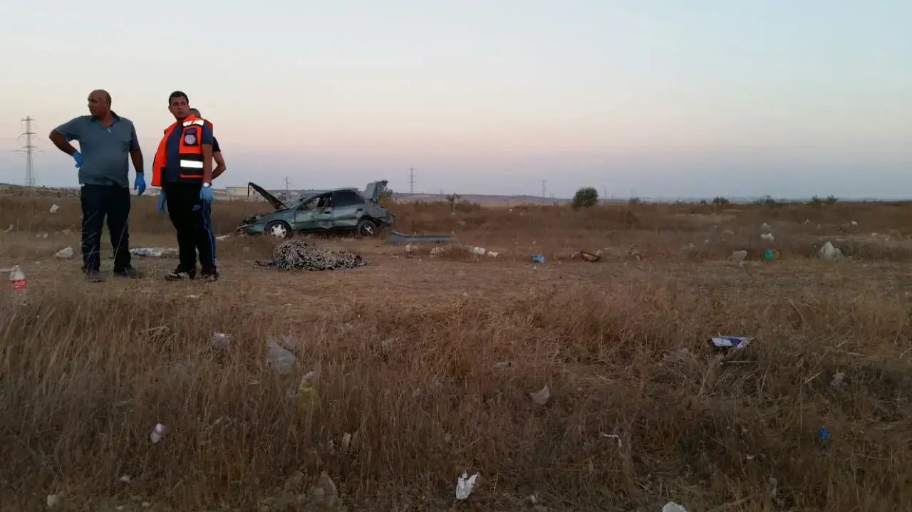 בן 25 נהרג בתהפכות כלי רכב ליד אתר הפסולת דודאים שליד באר שבע, 17 בספטמבר 2016