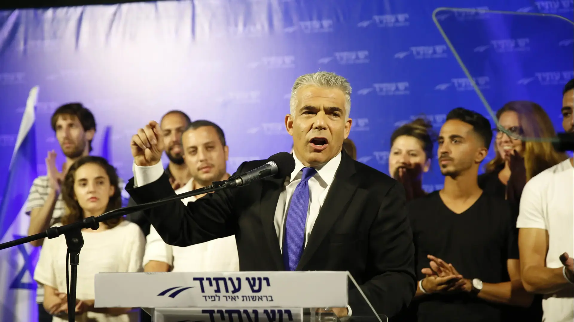 יאיר לפיד בכנס מפלגת יש עתיד, ראשון לציון. ספטמבר 2016 יאיר לפיד בכנס מפלגת יש עתיד, ראשון לציון. ספטמבר 2016