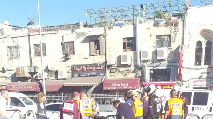 זירת פיגוע דקירה בשער הפרחים, ירושלים. ספטמבר 2016 זירת פיגוע דקירה בשער הפרחים, ירושלים. ספטמבר 2016