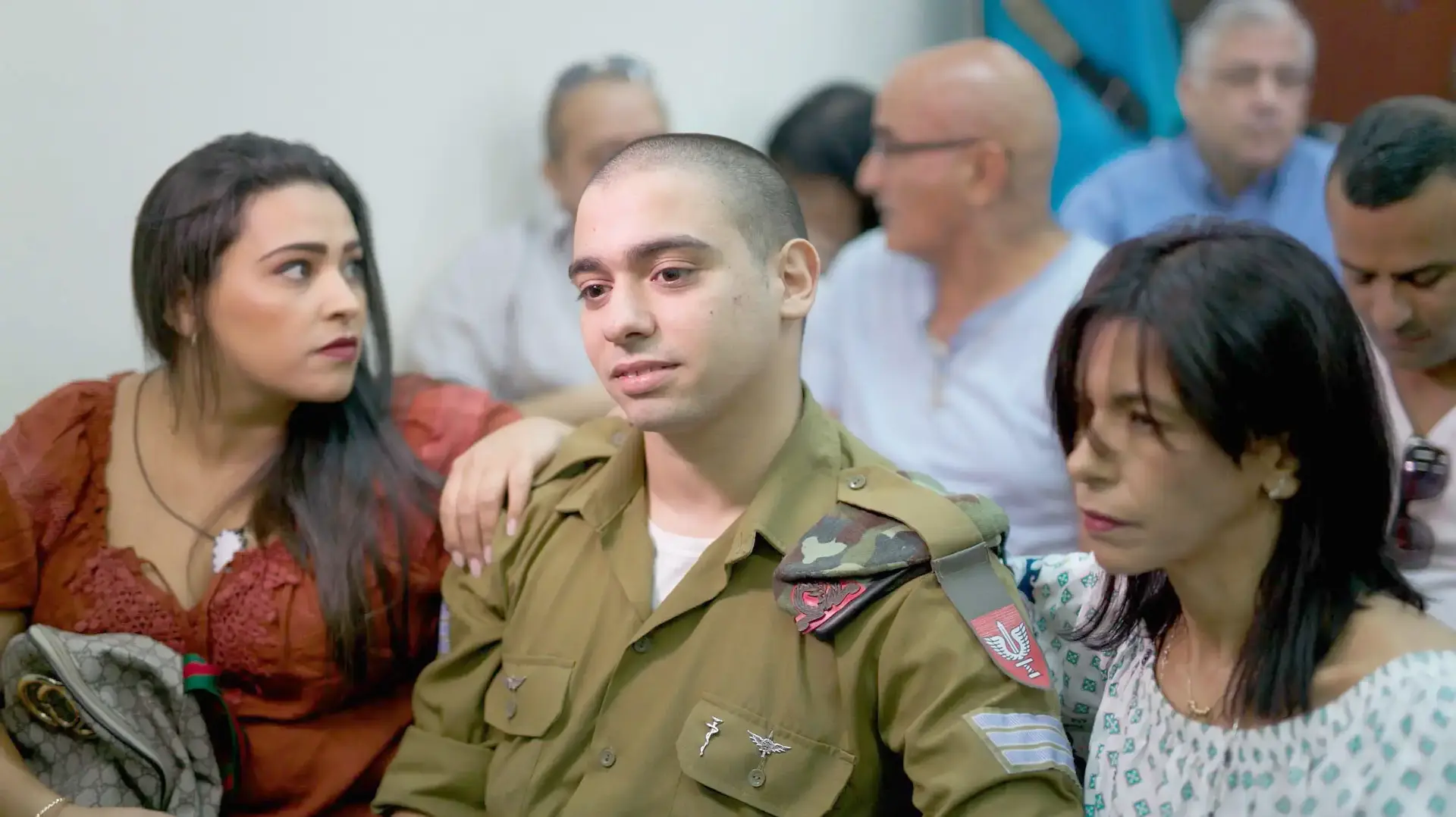 אלאור אזריה, החייל המואשם בהריגת מחבל מנוטרל בחברון, בבית המשפט הצבאי ביפו, 19 בספטמבר 2016. אלאור אזריה, החייל המואשם בהריגת מחבל מנוטרל בחברון, בבית המשפט הצבאי ביפו, 19 בספטמבר 2016.