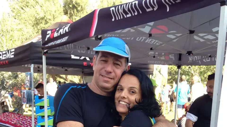 ענבר וינר ובעלה מקבוצת האימון טריאתון ענבר וינר ובעלה מקבוצת האימון טריאתון