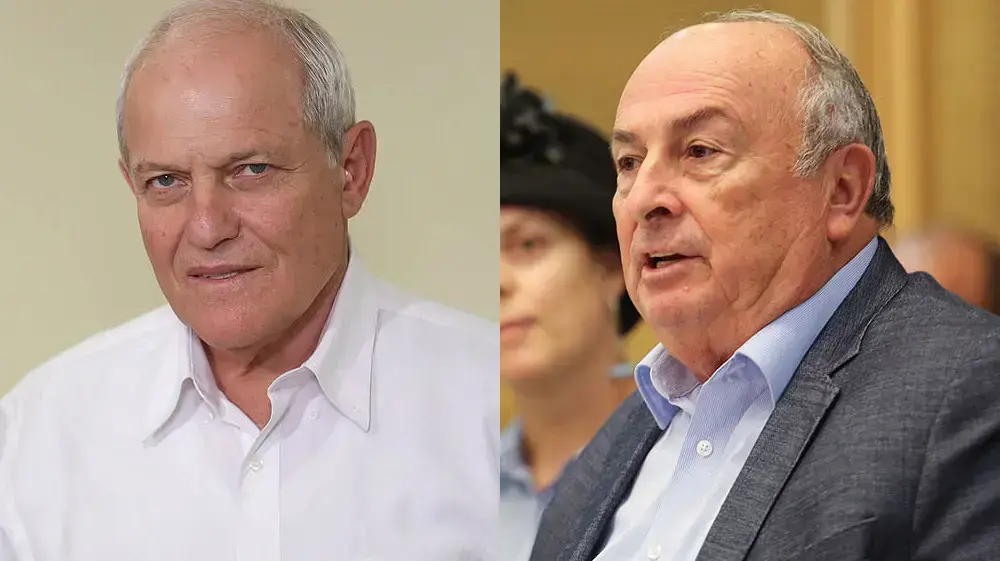 יו"ר וועדת הרווחה ח"כ אלי אלאלוף ושר העבודה והרווחה חיים כץ