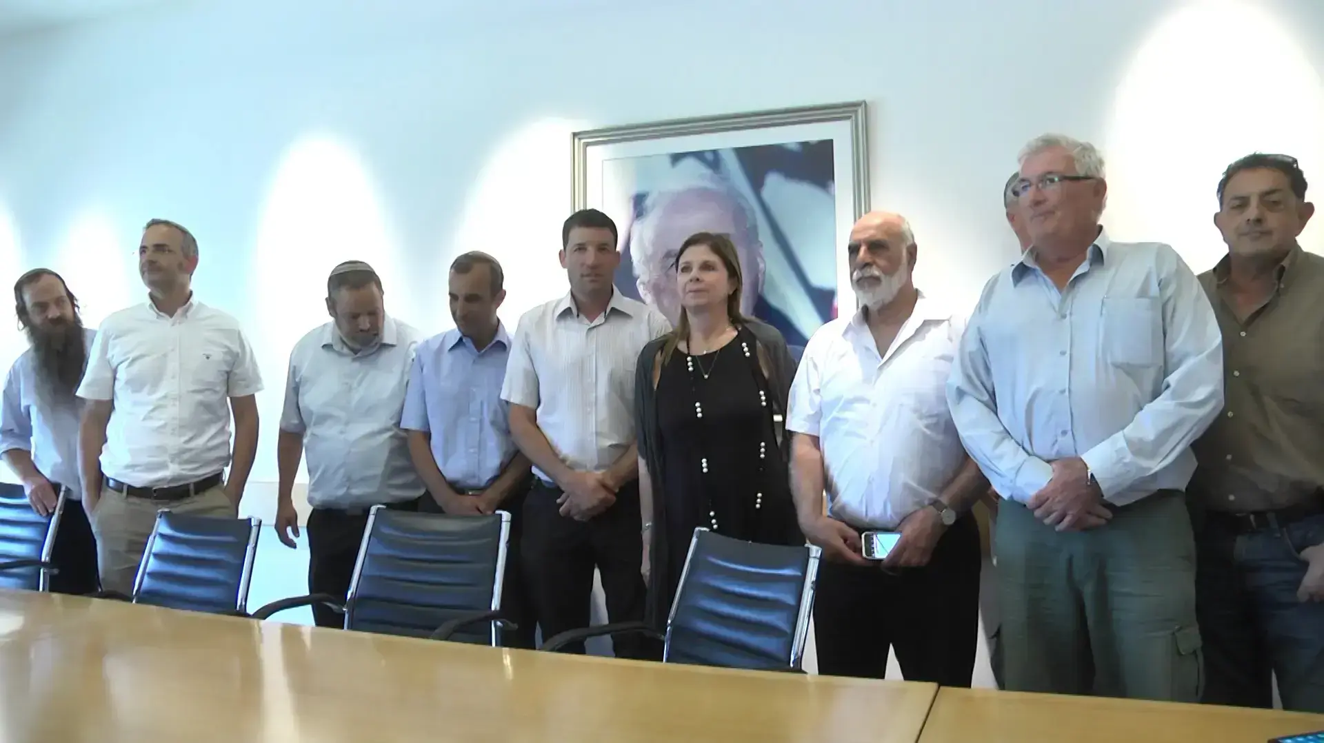  ראשי מועצת יש"ע מסיירים במרכז רבין  20 שנה לפני הרצח