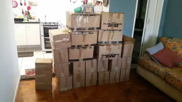 חבילות קוקאין שנמצאו בדירה בסאו פאולו, ברזיל, 25 בספטמבר 2016