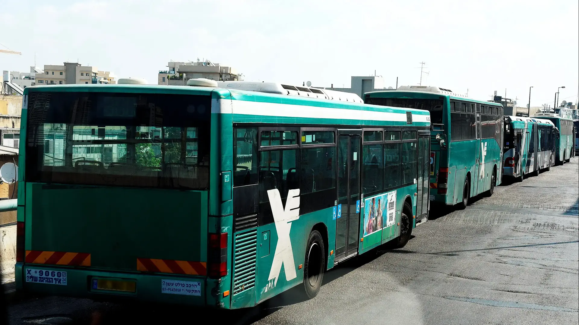 אוטובוסים של חברה אגד, תחנה מרכזית תל אביב. אוקטובר 2016