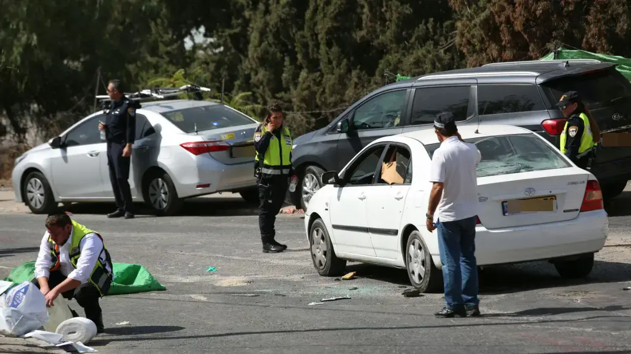 זירת פיגוע הירי בירושלים. גבעת התחמושת, 9 באוקטובר 2016 זירת פיגוע הירי בירושלים. גבעת התחמושת, 9 באוקטובר 2016