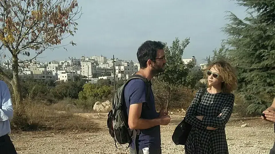 יבגניה דודינה בסיור עם שוברים שתיקה, חברון. נובמבר 2016 יבגניה דודינה בסיור עם שוברים שתיקה, חברון. נובמבר 2016