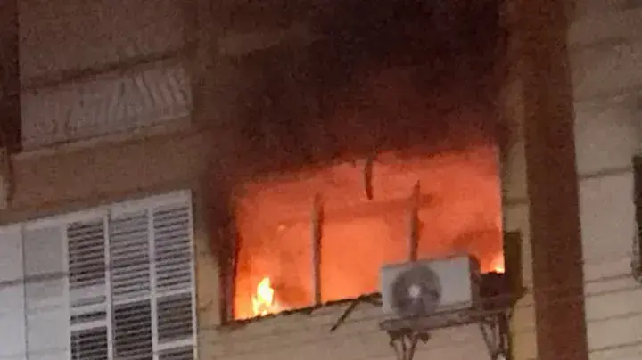 שריפה בדירה ברחוב אפלטון, יפו. נובמבר 2016 שריפה בדירה ברחוב אפלטון, יפו. נובמבר 2016