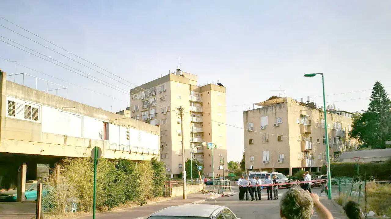 זירת הקטטה בפתח תקווה, 20 בנובמבר 2016 זירת הקטטה בפתח תקווה, 20 בנובמבר 2016