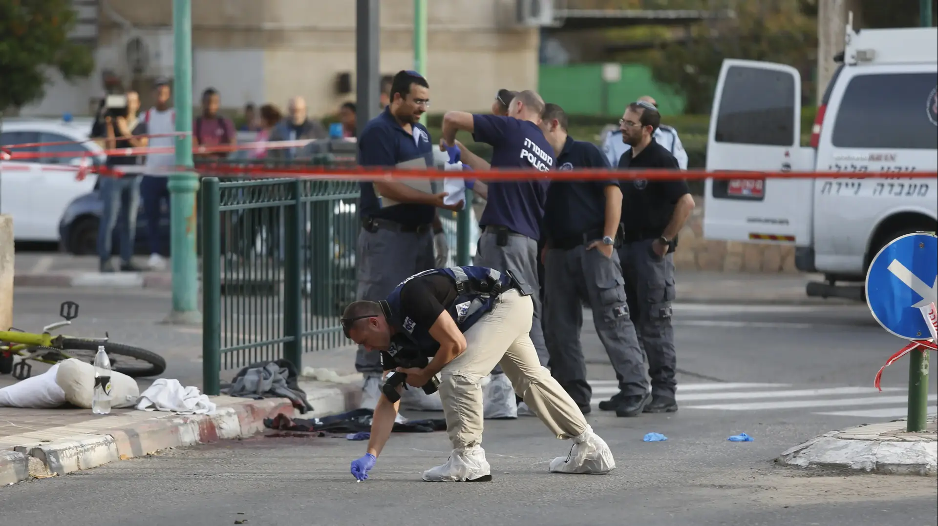 זירת הקטטה בפתח תקווה, 20 בנובמבר 2016 זירת הקטטה בפתח תקווה, 20 בנובמבר 2016