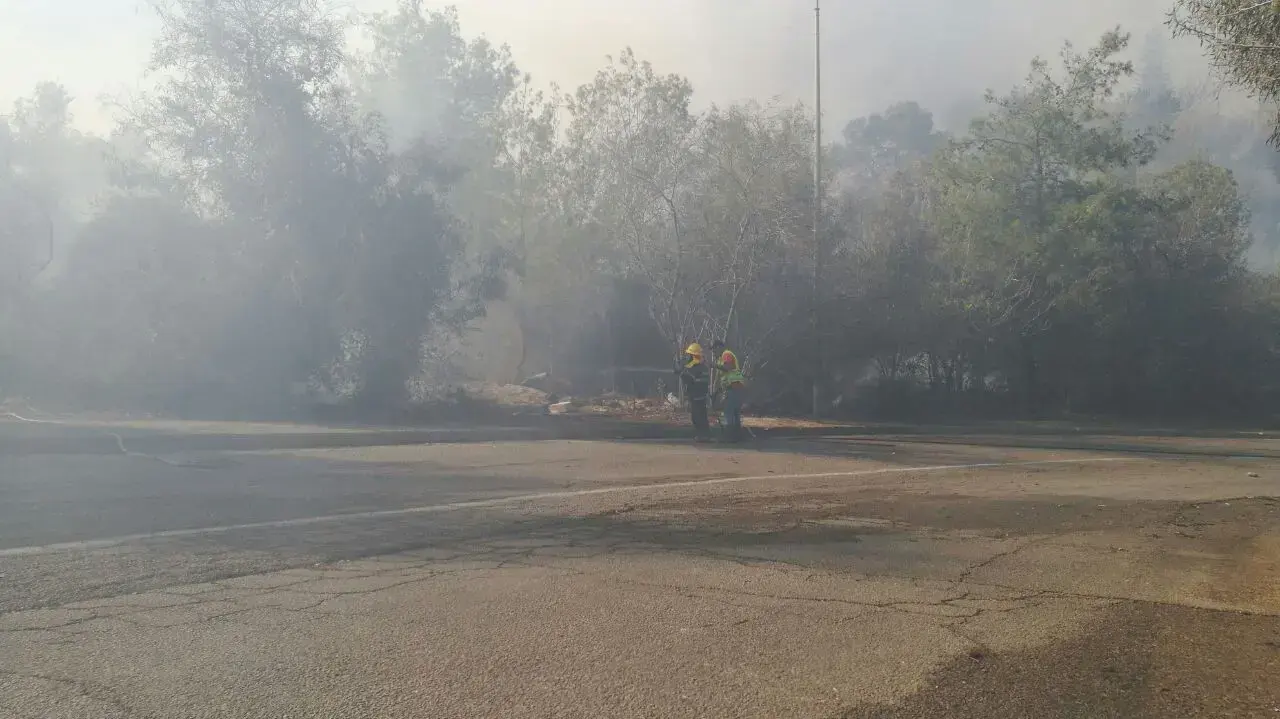זירת שריפה בחיפה, 24 בנובמבר 2016 זירת שריפה בחיפה, 24 בנובמבר 2016