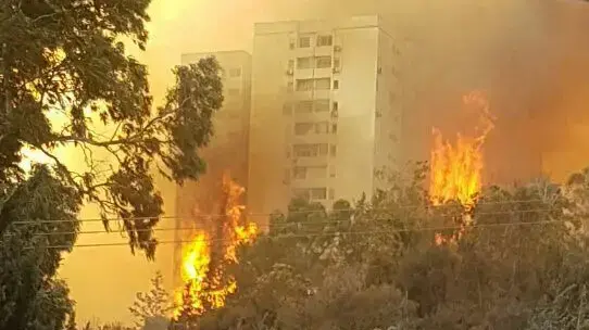 בניין נשרף בחיפה, 24 בנובמבר 2016 בניין נשרף בחיפה, 24 בנובמבר 2016