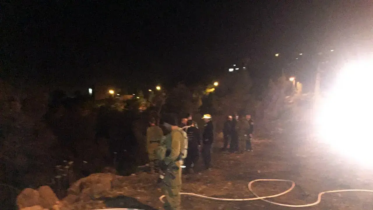 שריפה בהתנחלות דולב. נובמבר 2016 שריפה בהתנחלות דולב. נובמבר 2016