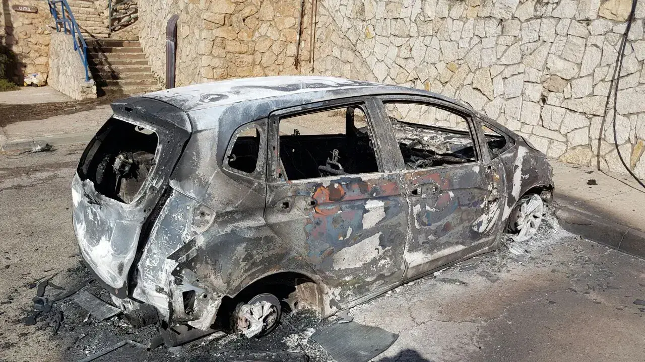 נזקי השריפה בהתנחלות חלמיש שבבנימין, 26 נובמבר 2016. נזקי השריפה בהתנחלות חלמיש שבבנימין, 26 נובמבר 2016.