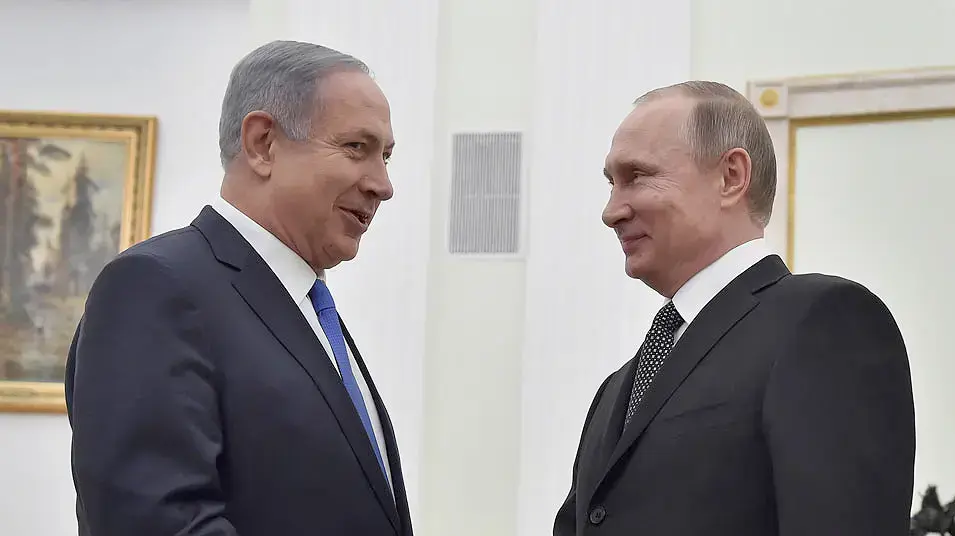 נשיא רוסיה ולדימיר פוטין בפגישה עם ראש הממשלה בנימין נתניהו, מוסקבה רוסיה. אפריל 2016 נשיא רוסיה ולדימיר פוטין בפגישה עם ראש הממשלה בנימין נתניהו, מוסקבה רוסיה. אפריל 2016