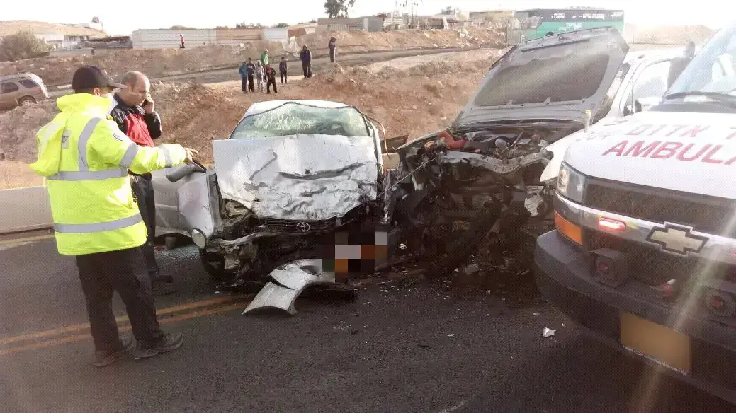 הרוג בתאונת דרכים בין שני כלי רכב בכביש 31 בין חורה לצומת יתיר, 2 בדצמבר 2016