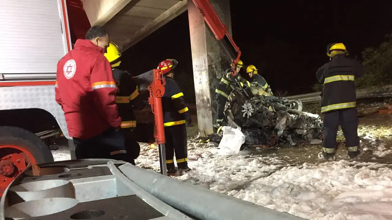 הרוג בתאונת דרכים עצמית במחלף וינגייט בכביש החוף, 7 בדצמבר 2016