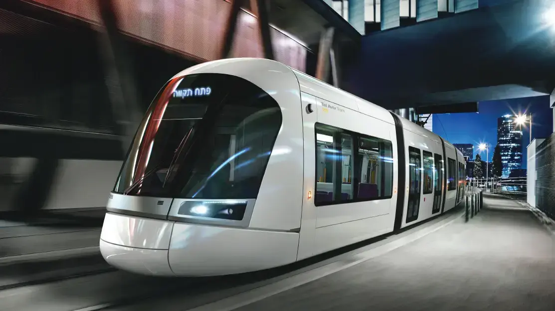 הדמיה של קרונות הרכבת הקלה בגוש דן הדמיה של קרונות הרכבת הקלה בגוש דן