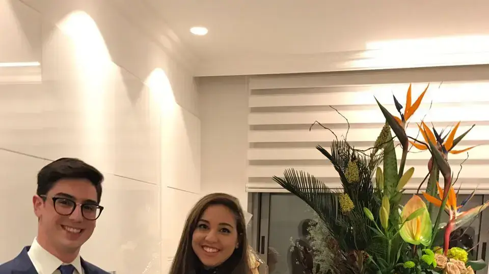 עדי שמעוני ואברהם יוסף, נכדו ונינתו של הרב עובדיה יוסף.