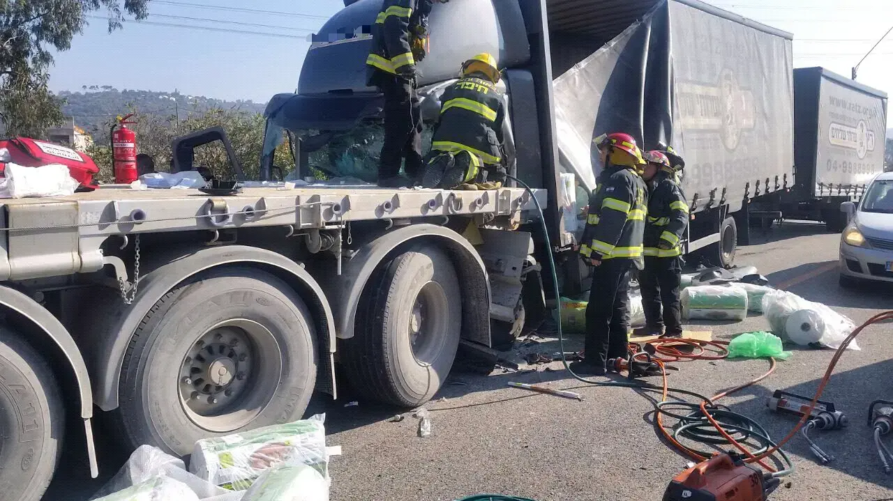 תאונה שאירעה בכביש מצומת התשבי לכיוון צומת העמקים, 20 בדצמבר 2016