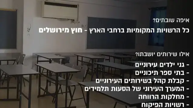 שביתה ברשויות המקומיות - המדריך המלא שביתה ברשויות המקומיות - המדריך המלא