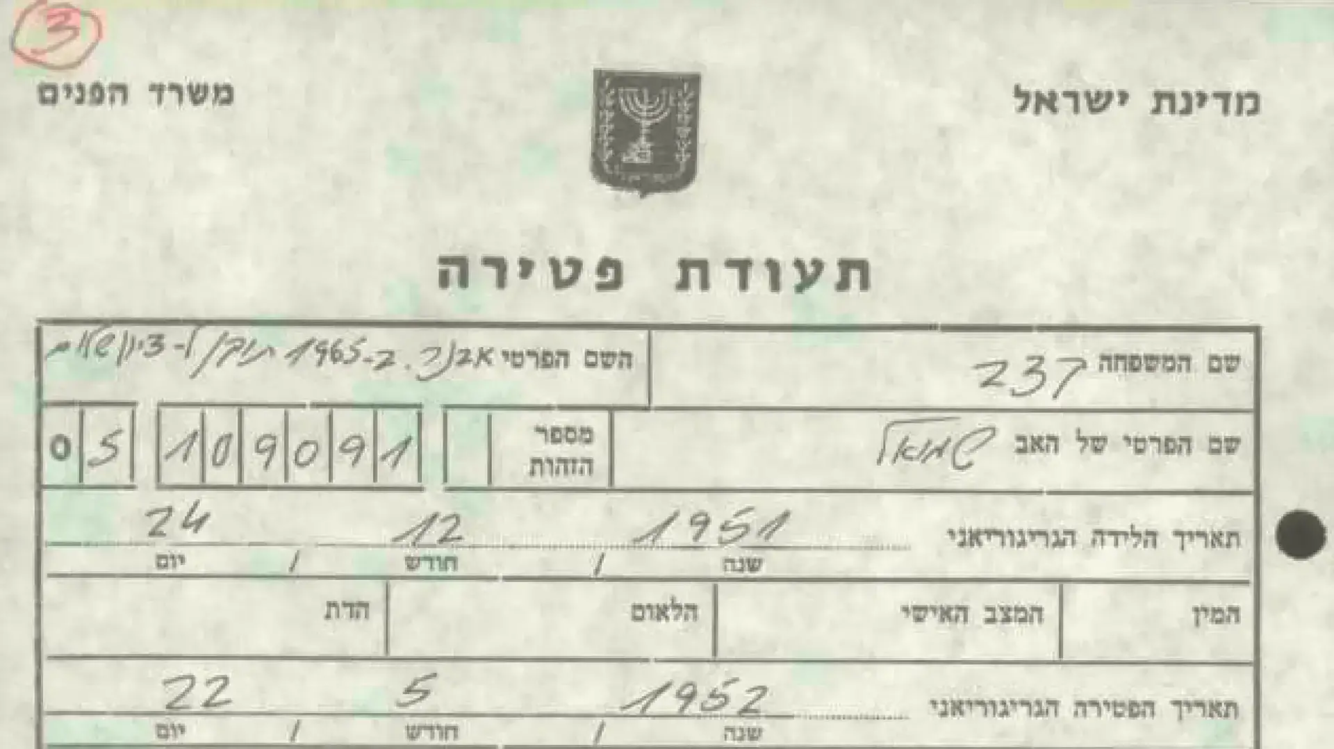 תעודת פטירה אבנר ציון שלום קצב תעודת פטירה אבנר ציון שלום קצב