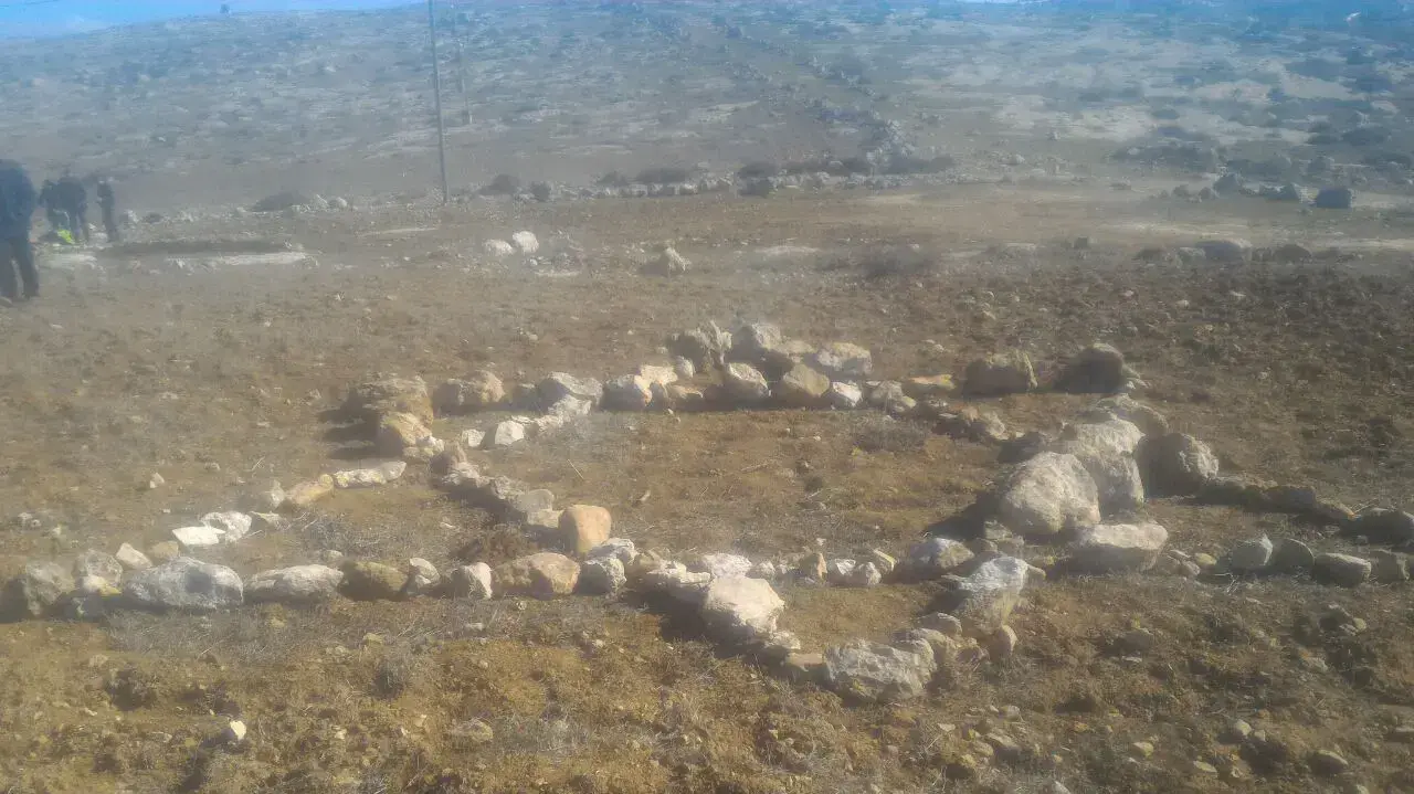 כתובת "נקמה" בשדה של פלסטינים ליד סוסיא 31 דצמבר 2016 כתובת "נקמה" בשדה של פלסטינים ליד סוסיא 31 דצמבר 2016