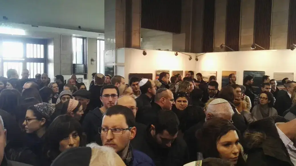 הלווייתו של יעקב נאמן בהיכל שלמה בירושלים, 2 בינואר 2017 הלווייתו של יעקב נאמן בהיכל שלמה בירושלים, 2 בינואר 2017