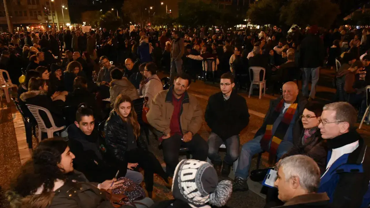 עצרת שיזם פצוע מצוק איתן זיו שילון בכיכר רבין, 7 בינואר 2017 עצרת שיזם פצוע מצוק איתן זיו שילון בכיכר רבין, 7 בינואר 2017