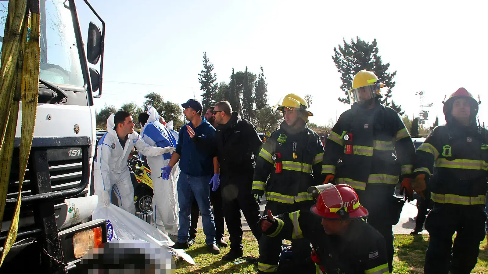 זירת פיגוע הדריסה בארמון הנציב, ירושלים. ינואר 2017 זירת פיגוע הדריסה בארמון הנציב, ירושלים. ינואר 2017