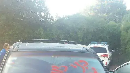 מכוניה של משפחה בה האם יהודייה והאב דרוזי הושחתה, ינואר 2017 מכוניה של משפחה בה האם יהודייה והאב דרוזי הושחתה, ינואר 2017