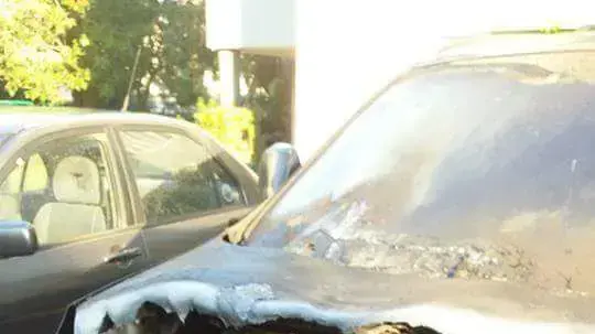 מכוניה של משפחה בה האם יהודייה והאב דרוזי הושחתה, ינואר 2017 מכוניה של משפחה בה האם יהודייה והאב דרוזי הושחתה, ינואר 2017