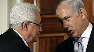 בנימין נתניהו ואבו מאזן בבית הלבן, ערב לפני השקת השיחות הישירות