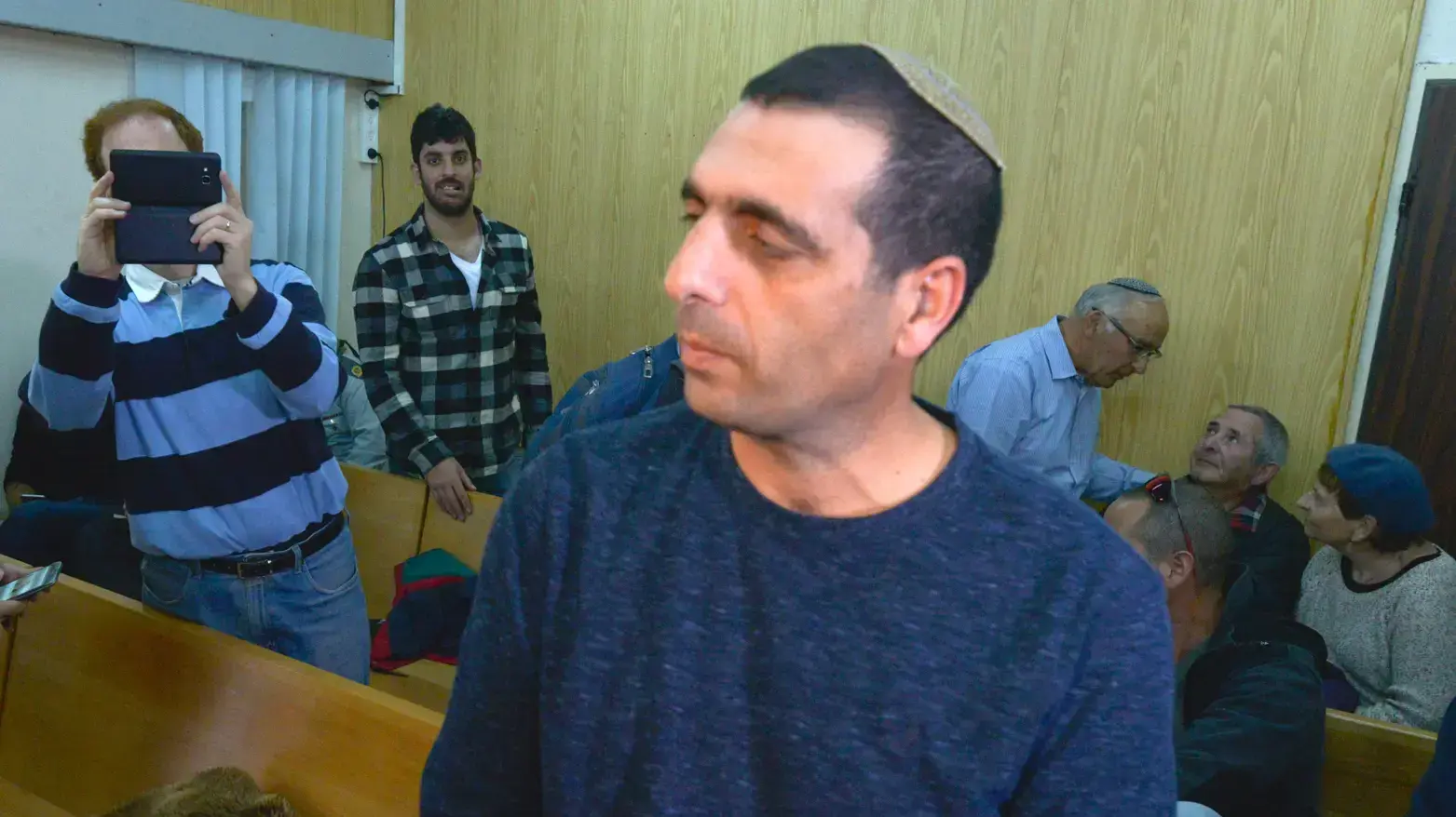 אלוף משנה אופק בוכריס בדיון הטיעונים בעונשו בבית הדין הצבאי בקריה, 17 בינואר 2017 אלוף משנה אופק בוכריס בדיון הטיעונים בעונשו בבית הדין הצבאי בקריה, 17 בינואר 2017