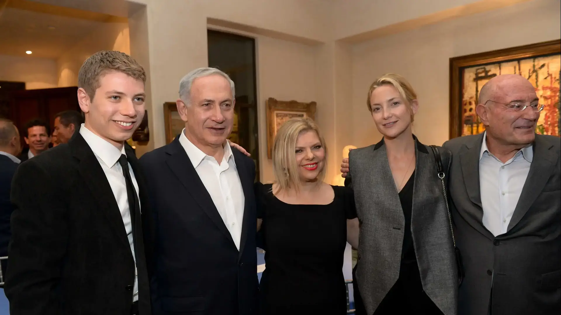 קייט הדסון, שרה נתניהו, בנימין נתניהו, יאיר נתניהו קייט הדסון, שרה נתניהו, בנימין נתניהו, יאיר נתניהו