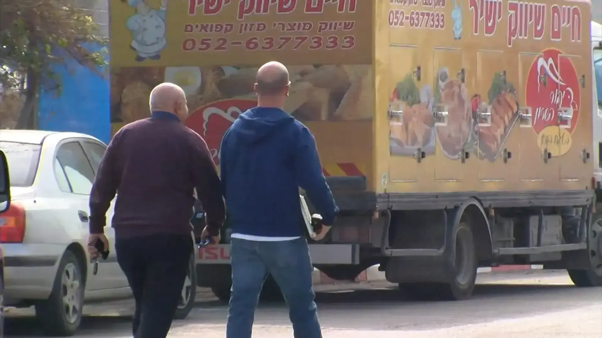 אבי רצון מגיע לחקירה, להב 433, לוד. ינואר 2017