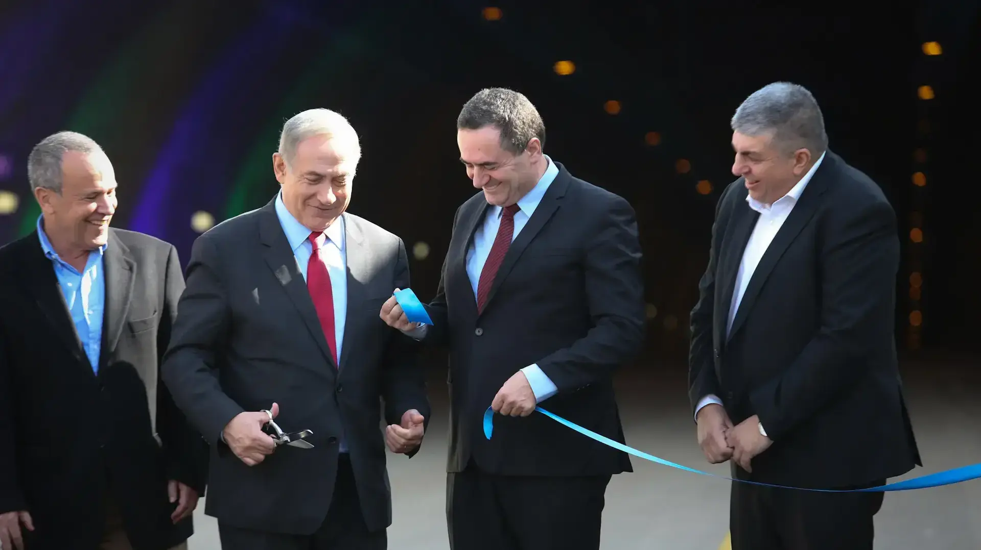 שר התחבורה ישראל כץ וראש הממשלה בנימין נתניהו בטקס פתיחת מנהרות הראל וגשר מוצא, כביש 1. ינואר 2017 שר התחבורה ישראל כץ וראש הממשלה בנימין נתניהו בטקס פתיחת מנהרות הראל וגשר מוצא, כביש 1. ינואר 2017