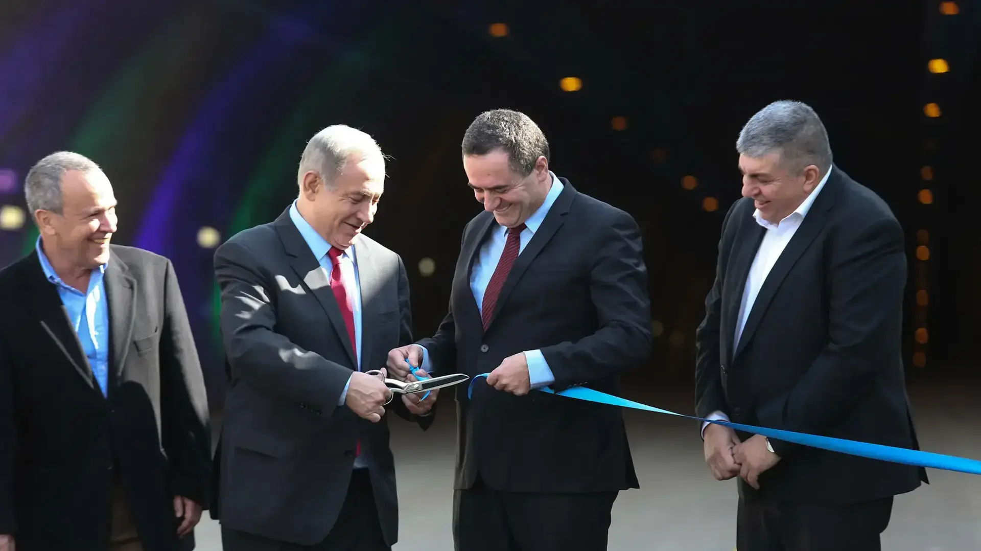 שר התחבורה ישראל כץ וראש הממשלה בנימין נתניהו בטקס פתיחת מנהרות הראל וגשר מוצא, כביש 1. ינואר 2017 שר התחבורה ישראל כץ וראש הממשלה בנימין נתניהו בטקס פתיחת מנהרות הראל וגשר מוצא, כביש 1. ינואר 2017