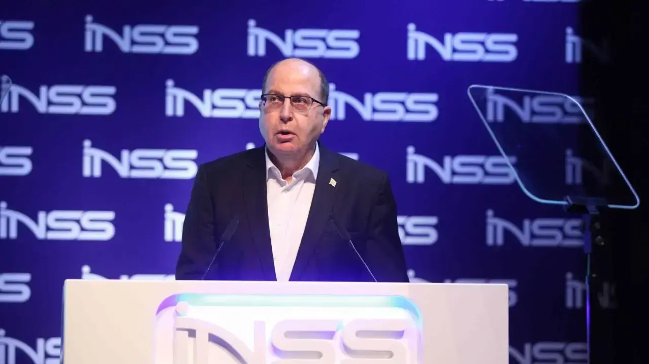 משה יעלון בכנס הבינלאומי השנתי של המכון למחקרי בטחון לאומי INSS, 24 בינואר 2017