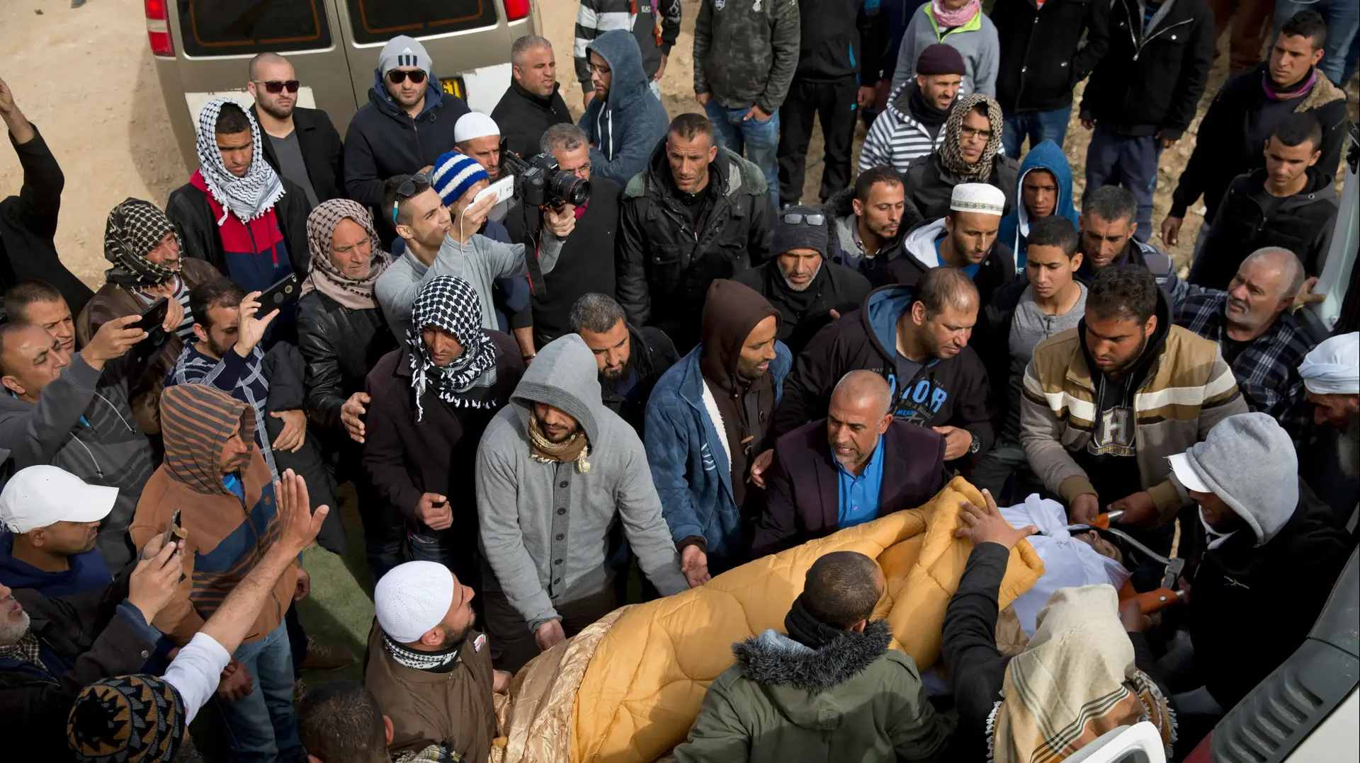 הלוויית יעקוב אבו אל-קיעאן, אום אל חיראן, 24 בינואר 2017 הלוויית יעקוב אבו אל-קיעאן, אום אל חיראן, 24 בינואר 2017
