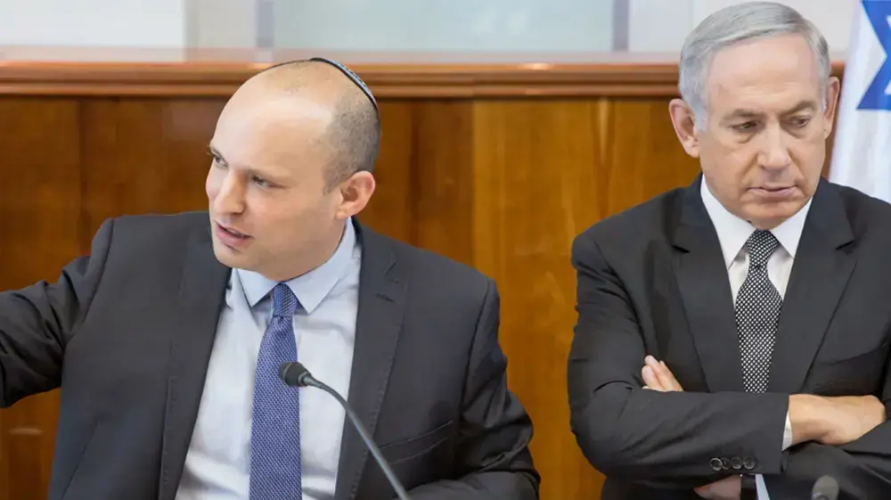 ראש הממשלה בנימין נתניהו ושר החינוך נפתלי בנט בישיבת ממשלה. אוגוסט 2016